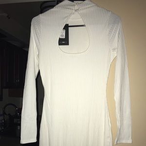 White long sleeve Fashion Nova dress